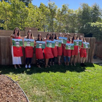 Paint the Town - Our finished product! Aulden created a painting that was based off of my wedding venue! - Paint & Sip Near Me Paint the Town - Our finished product! Aulden created a painting that was based off of my wedding venue! - Paint & Sip Near Me