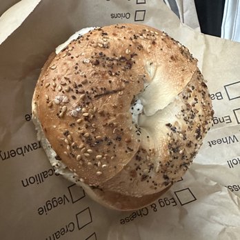 Donut Delight - a bagel with cream cheese - Coffee & Tea Near Me - Stamford, Connecticut Donut Delight - a bagel with cream cheese - Coffee & Tea Near Me - Stamford, Connecticut