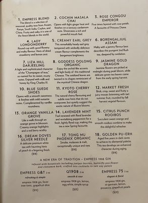 Menu photo 1 Lobby Lounge Victoria, BC Menu photo 1 Lobby Lounge Victoria, BC