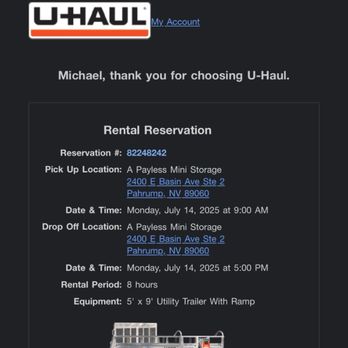A Payless Mini Storage - My cancelled reservation - Self Storage Near Me - Pahrump, Nevada