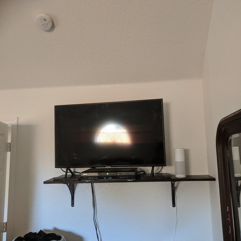 Summer Renovations - Installed shelving fir 42 in television - Flooring Near Me Summer Renovations - Installed shelving fir 42 in television - Flooring Near Me