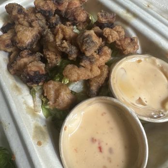 Like Poke - Fried Crispy Tako (see melted plastic*) - Food Trucks Near Me - Kahului, Hawaii Like Poke - Fried Crispy Tako (see melted plastic*) - Food Trucks Near Me - Kahului, Hawaii