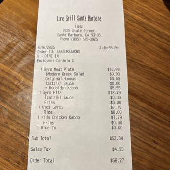Luna Grill Santa Barbara - Greek Near Me - Santa Barbara, California Luna Grill Santa Barbara - Greek Near Me - Santa Barbara, California