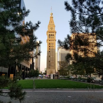 Skyline Park - The Daniels & Fisher Tower (also called the Clock Tower) is the focal point of Skyline Park. - Parks Near Me - Denver, Colorado