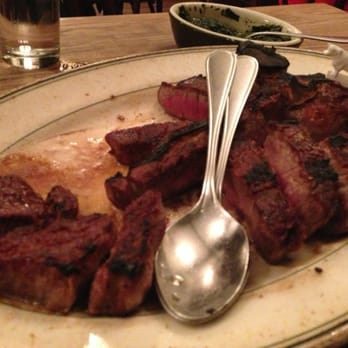 Peter Luger - Steak for 2 that they cut up already and served to us - Steakhouses Near Me - Brooklyn, New York Peter Luger - Steak for 2 that they cut up already and served to us - Steakhouses Near Me - Brooklyn, New York