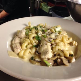 Log Cabin Grill & Bar - Chicken Mornay - a house specialty. - American Near Me - Gladstone, Michigan Log Cabin Grill & Bar - Chicken Mornay - a house specialty. - American Near Me - Gladstone, Michigan