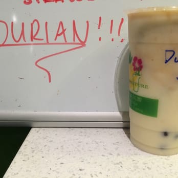 Shaka Shaka Tea Express - The guy at the front described durian as if fish were a fruit. Got a free upgrade to L and not sure what to do with it. - Bubble Tea Near Me - Honolulu, Hawaii Shaka Shaka Tea Express - The guy at the front described durian as if fish were a fruit. Got a free upgrade to L and not sure what to do with it. - Bubble Tea Near Me - Honolulu, Hawaii