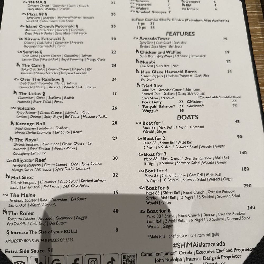 SHIMA Sushi & Champagne - Menu - Sushi Bars Near Me - Islamorada, Florida SHIMA Sushi & Champagne - Menu - Sushi Bars Near Me - Islamorada, Florida