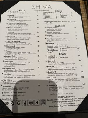 Menu photo 6 SHIMA Sushi & Champagne Islamorada, FL Menu photo 6 SHIMA Sushi & Champagne Islamorada, FL