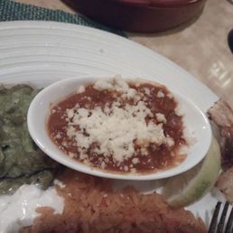 This is with beans with lard, just be aware if u can't eat it