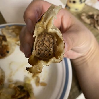 Hidden Dumpling House - Inside Beef and Onions Dumplings - Chinese Near Me - Elk Grove, California
