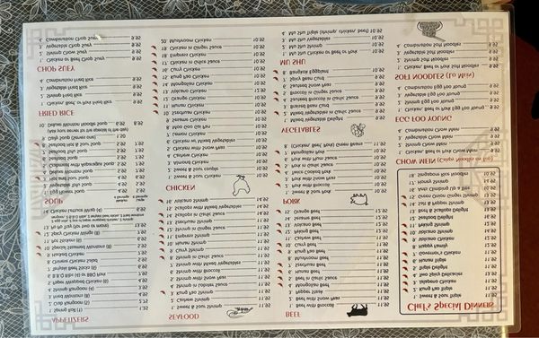 Menu photo 1 Great Wall Trinidad, CO