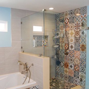 iBuild Construction and Consulting - After photos! Glassed-in shower with Moroccan style tile - General Contractors Near Me - San Diego, California iBuild Construction and Consulting - After photos! Glassed-in shower with Moroccan style tile - General Contractors Near Me - San Diego, California