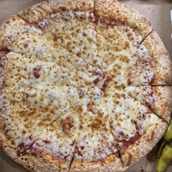 Papa Johns Pizza - Six cheese pizza minus a cheese or two or three