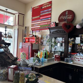Savvy's Downtown Sweets - Sit at the counter on a red bar stool! - Ice Cream & Frozen Yogurt Near Me - Gilroy, California Savvy's Downtown Sweets - Sit at the counter on a red bar stool! - Ice Cream & Frozen Yogurt Near Me - Gilroy, California