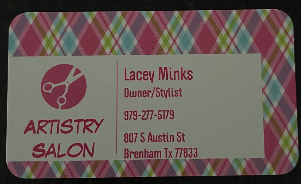 ARTISTRY SALON Updated September 2024 807 S Austin St, Brenham, Texas Hair Salons Phone