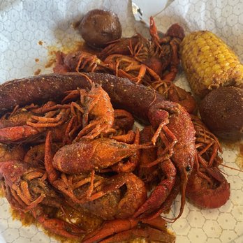 BB's Tex-Orleans - The boil Tex-Orleans way with crawfish, garlic sausage, red potatoes, and corn on the cob. - Southern Near Me - Houston, Texas BB's Tex-Orleans - The boil Tex-Orleans way with crawfish, garlic sausage, red potatoes, and corn on the cob. - Southern Near Me - Houston, Texas