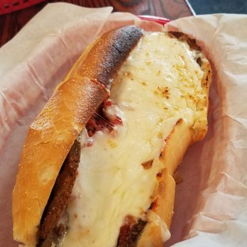 Tat's Delicatessen - Eggplant Parmesan 8". ORDER A SIDE OF BLUE CHEESE!!! - Delis Near Me - Seattle, Washington Tat's Delicatessen - Eggplant Parmesan 8". ORDER A SIDE OF BLUE CHEESE!!! - Delis Near Me - Seattle, Washington