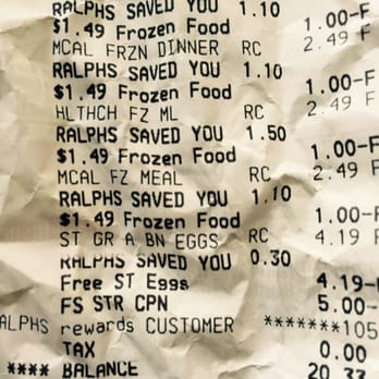 Ralphs - Wow. Saved $45.59. Paid only $20.33. All name brand items. No store brand items. - Grocery Near Me - Hawthorne, California