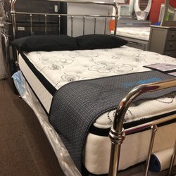 Ashley Queen Mattress set, 12 inch Hybrid innerspring, Gel memory foam $399, Queen Chrome Bed frame $199