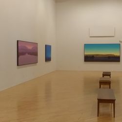 Holter Museum of Art - "Big Sky" exhibit in one of the halls at the Holter Museum of Art