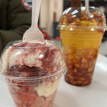 Micho Love - a cup of ice cream with a spoon sticking out of it - Ice Cream & Frozen Yogurt Near Me - West Saint Paul, Minnesota