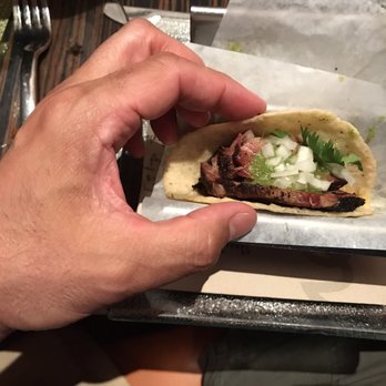 Oyamel - Brisket Taco. The meat was exquisitely dried out. The enormous size of this taco made it difficult to hold it with only one hand. - Mexican Near Me - Washington, DC, District of Columbia Oyamel - Brisket Taco. The meat was exquisitely dried out. The enormous size of this taco made it difficult to hold it with only one hand. - Mexican Near Me - Washington, DC, District of Columbia