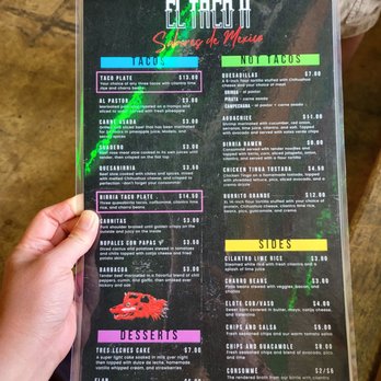El Taco H - Menu - Tacos Near Me - Denton, Texas El Taco H - Menu - Tacos Near Me - Denton, Texas