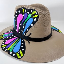 Birds of a Feather Antique & Vintage Marketplace - Painted hat at Birds of a Feather