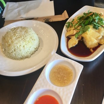 Food Terminal - Hainanes chicken and dipping sauces - Malaysian Near Me - Chamblee, Georgia