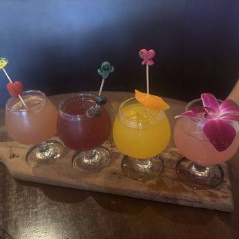 Madero 1899 - Mimosa Flight: guava, mango, blueberry and raspberry (from right to left? - Mexican Near Me - Fullerton, California Madero 1899 - Mimosa Flight: guava, mango, blueberry and raspberry (from right to left? - Mexican Near Me - Fullerton, California