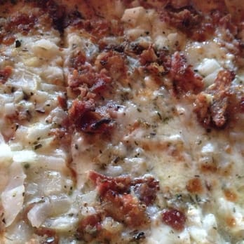 BAR - Mashed potato and bacon, with a little onion. - Pizza Near Me - New Haven, Connecticut BAR - Mashed potato and bacon, with a little onion. - Pizza Near Me - New Haven, Connecticut
