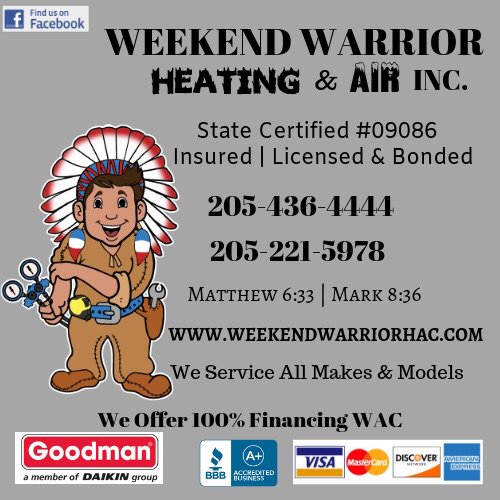 WEEKEND WARRIOR HEATING & AIR Updated September 2024 1751 N Walston