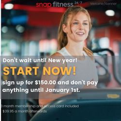 New Years resolution doesn't have to wait until January! Join today and feel great today!