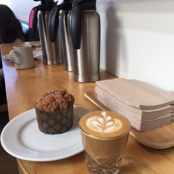 Dinosaur Coffee - A delicious Cortado with a blueberry bundle of fluffy goodness. :) - Coffee & Tea Near Me - Los Angeles, California Dinosaur Coffee - A delicious Cortado with a blueberry bundle of fluffy goodness. :) - Coffee & Tea Near Me - Los Angeles, California