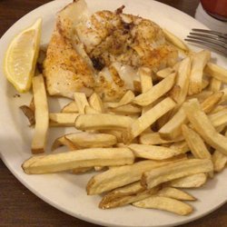 Ye Olde Spring Valley Tavern - Crab stuffed broiled fresh haddock with fresh cut fries