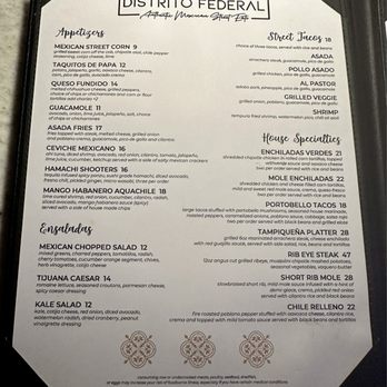 Distrito Federal - Menu - Mexican Near Me - Campbell, California Distrito Federal - Menu - Mexican Near Me - Campbell, California