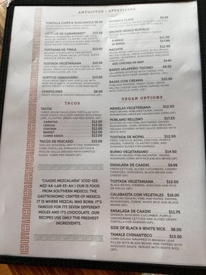 Menu photo 8 Caadxi Mezcaleria Redmond, WA Menu photo 8 Caadxi Mezcaleria Redmond, WA