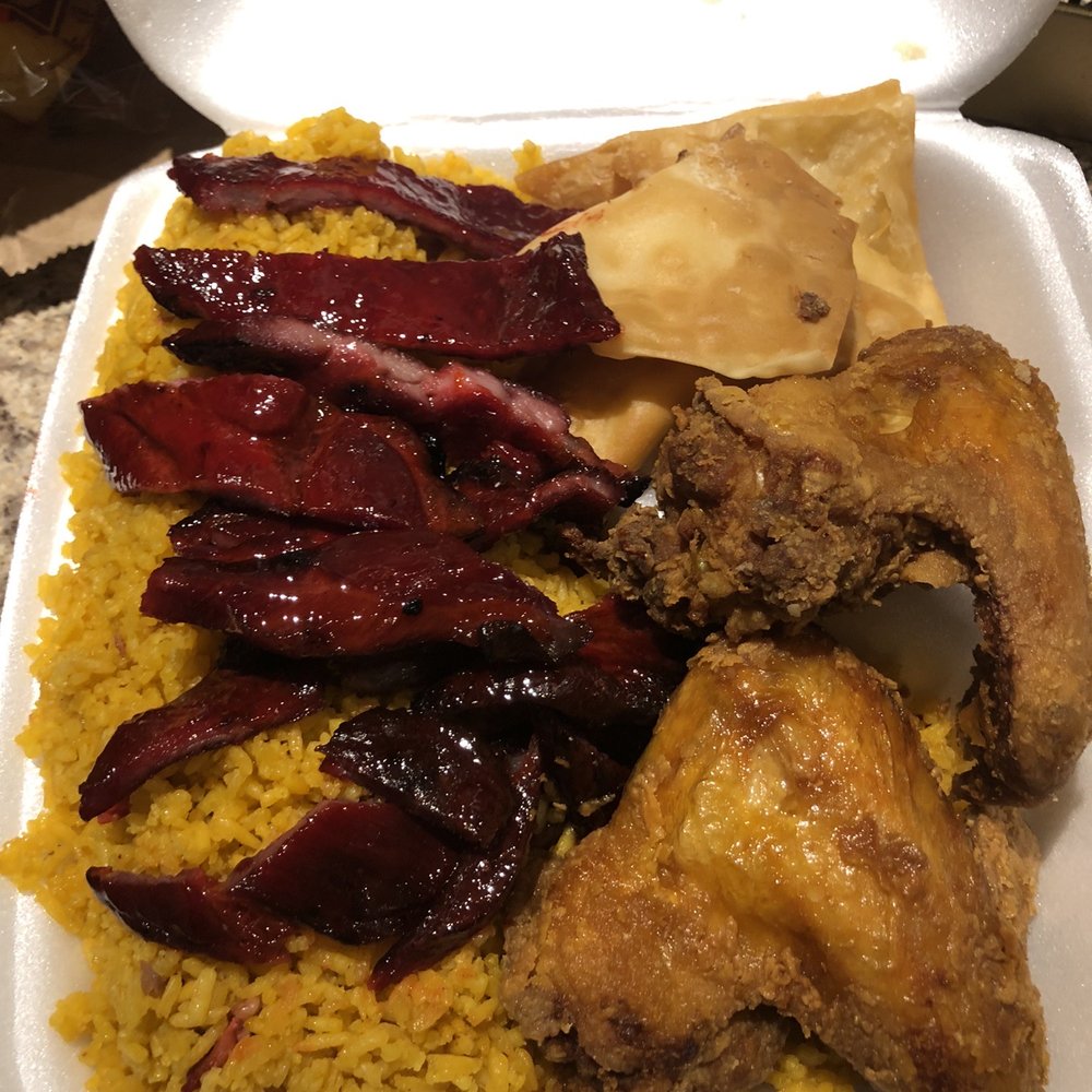 Jade Garden - BBQ Boneless Spare Ribs Fried Chicken Wings (2) crab Crabmeat Cheese Wonton (4) - Chinese Near Me - Lawrence, Massachusetts