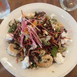 Farmers Daughter Salad with shrimp. Farmers Daughter Salad with shrimp.
