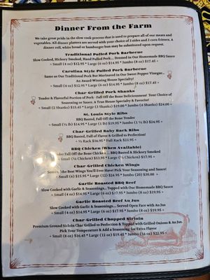 Menu photo 1 Hickory Hollow Barbeque Ellenton, FL