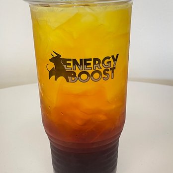 Energy Boost - a drink in a plastic cup - Juice Bars & Smoothies Near Me - Smithtown, New York
