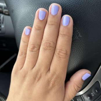 Peony Nails Spa - "Velvet" Light Purple Color Regular Gel Nails - Nail Salons Near Me - West Sacramento, California