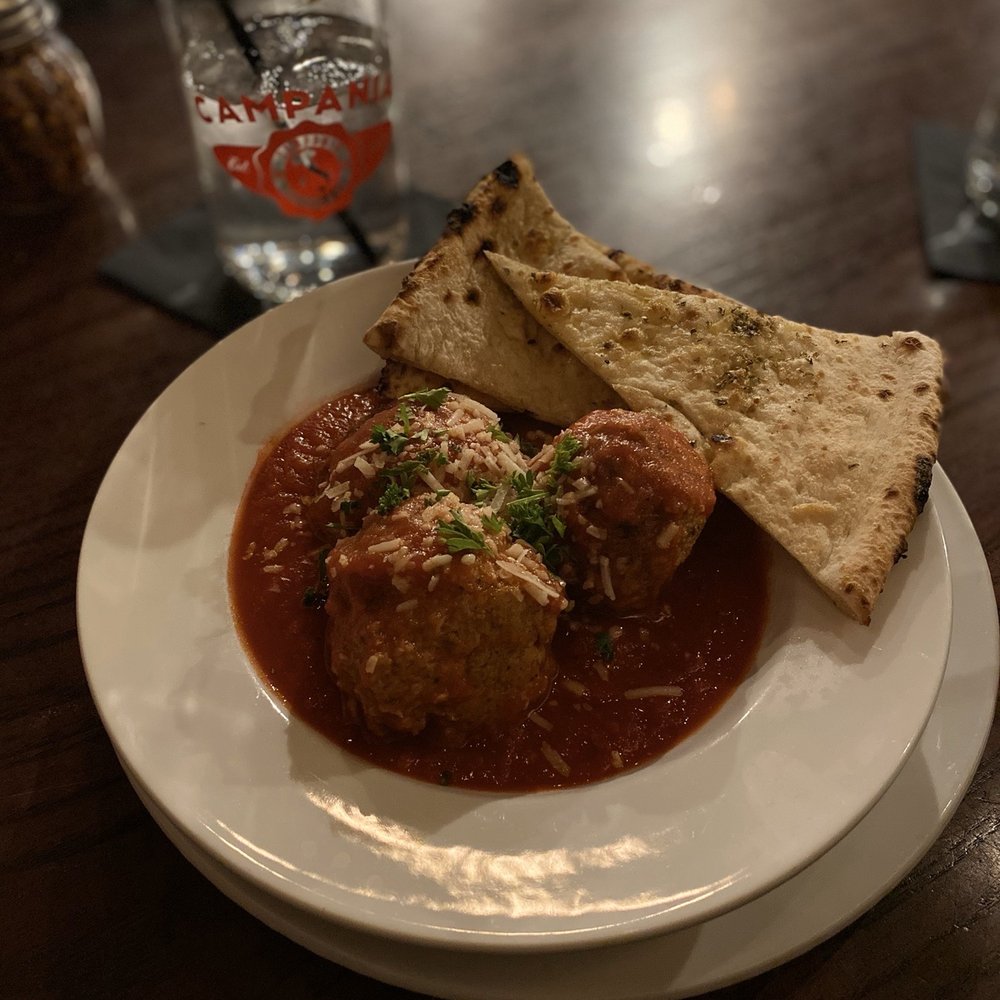 Campania - Meatballs appetizer - Pizza Near Me - Alpharetta, Georgia Campania - Meatballs appetizer - Pizza Near Me - Alpharetta, Georgia