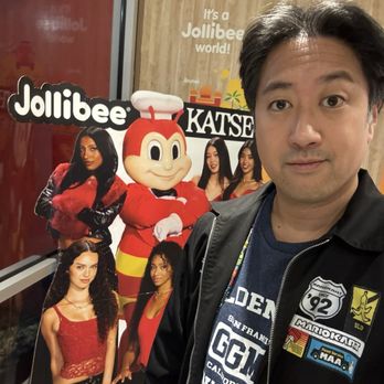 Jollibee - Photo with the katseye stand - Fast Food Near Me - Daly City, California Jollibee - Photo with the katseye stand - Fast Food Near Me - Daly City, California