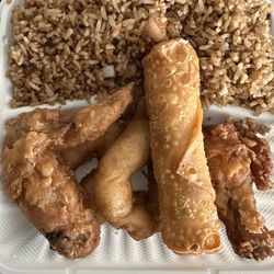 New Wok Chinese Restaurant - #10 Lunch Special: Fried Shrimp, 2pc Fried Chicken, & Egg Roll