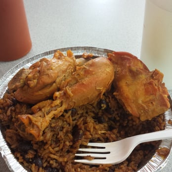 675 Stanley Restaurant - Rice and beans with stewed chicken....yummy my belly is ecstatic! - New American Near Me - Brooklyn, New York