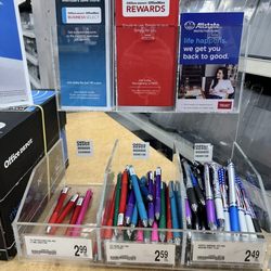 Office Depot - Pens and information