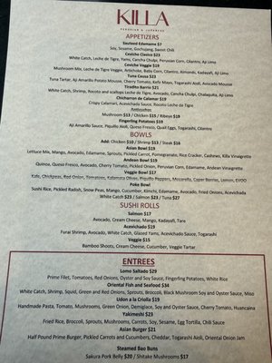 Menu photo 3 Killa Nikkei Salt Lake City, UT Menu photo 3 Killa Nikkei Salt Lake City, UT