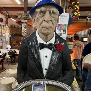 Booty's Fish House - The statue that greats you - Seafood Near Me - Royston, Georgia Booty's Fish House - The statue that greats you - Seafood Near Me - Royston, Georgia